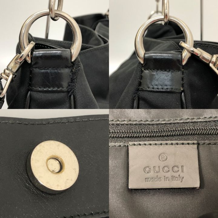 GUCCI グッチ バンブー 2way ショルダーバッグ 本体のみ 1577 ブラック｜中古｜なんでもリサイクルビッグバン