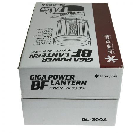  snowpeak スノーピーク ギガパワー BFランタン GL-300A 未使用品 明るさ170W相当