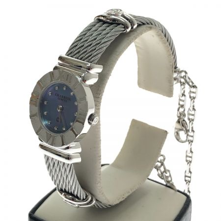  PHILIPPE CHARRIOL 腕時計 サントロペ クオーツ SV925 028S ブルーシェル文字盤
