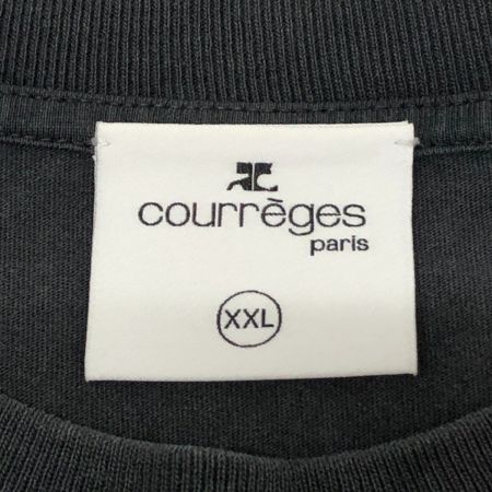  courreges クレージュ 半袖Tシャツ クロップド XXLサイズ 223JTS077JS00719071 グレー