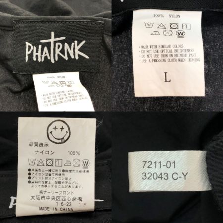  PHATRNK ファ ナイロン プルオーバージャケット Lサイズ ブラック