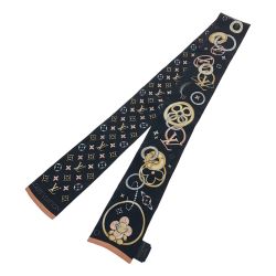 □□ LOUIS VUITTON ルイヴィトン バンドー ヴィヴィエンヌ アンド ビヨンド バンダナ/スカーフ 本体のみ M78132 ブラック Bランク