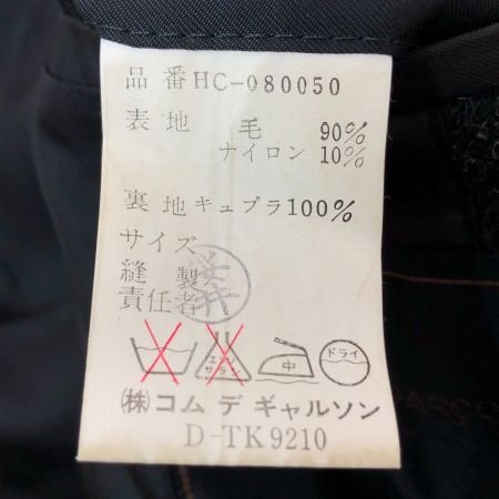  COMME des GARCONS コムデギャルソン ウールステンカラーコート Mサイズ HC-080050 ブラック