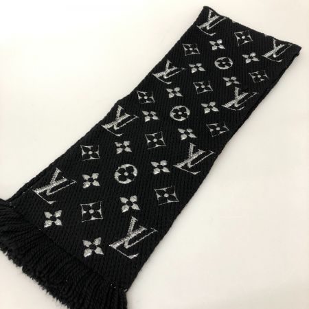  LOUIS VUITTON ルイヴィトン マフラー エシャルプ・ロゴマニア シャイン M75833 ブラック