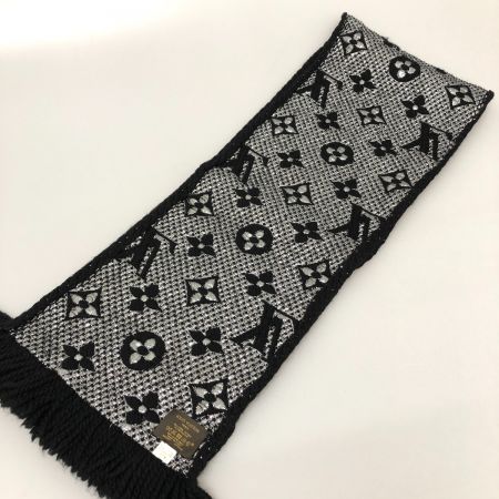  LOUIS VUITTON ルイヴィトン マフラー エシャルプ・ロゴマニア シャイン M75833 ブラック