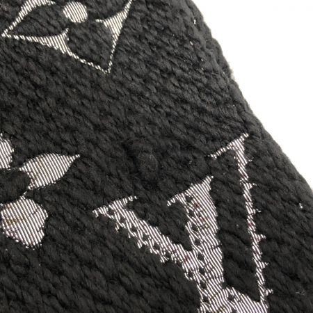 LOUIS VUITTON ルイヴィトン マフラー エシャルプ・ロゴマニア シャイン M75833 ブラック