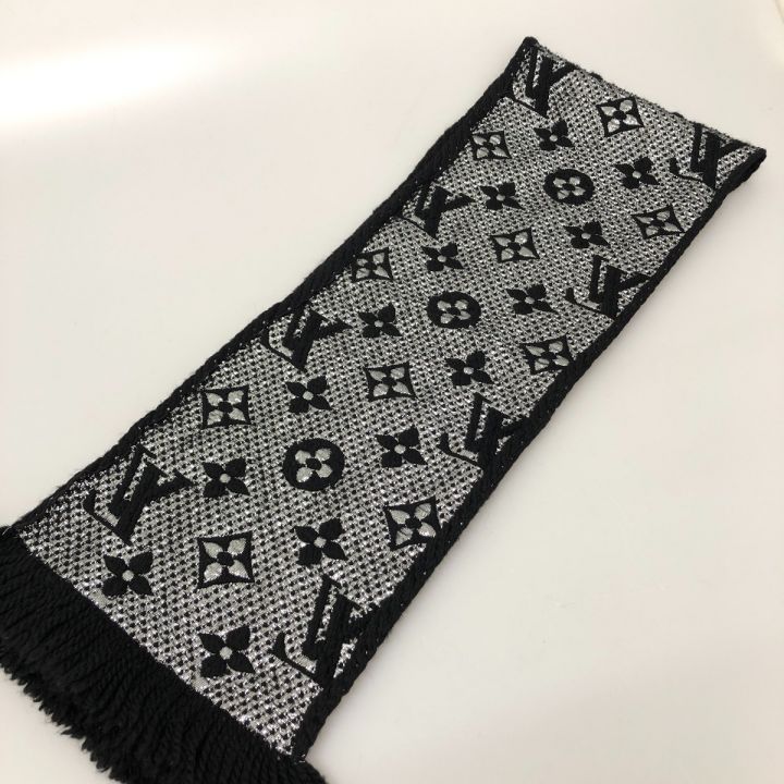 中古】 LOUIS VUITTON ルイヴィトン マフラー エシャルプ・ロゴマニア シャイン M75833 ブラック｜総合リサイクルショップ  なんでもリサイクルビッグバン オンラインストア