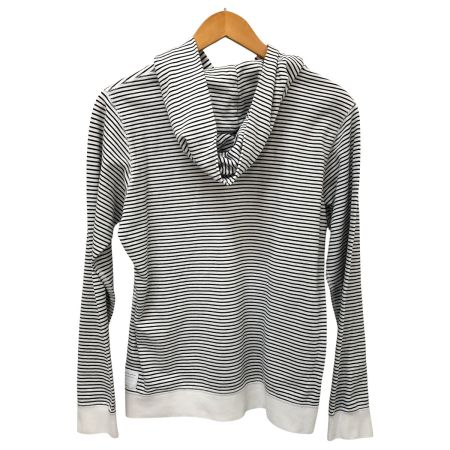  visvim パーカー プルオーバーパーカ SIZE S ボーダー ホワイト×ブラック