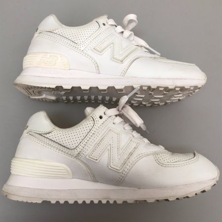  NEW BALANCE ニュー・バランス アイコニックモデル スニーカー 23.5cm WL574SYI ホワイト
