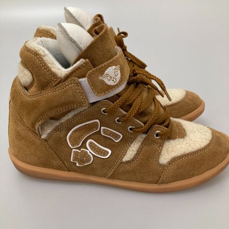  にゅ ハイカットスニーカー　「にゅ」Boots Gizmo  26cm ブラウン