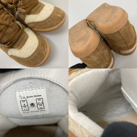  にゅ ハイカットスニーカー　「にゅ」Boots Gizmo  26cm ブラウン