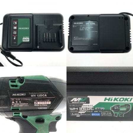 HiKOKI ハイコーキ コードレスインパクトドライバ 10.8V WH12DCA グリーン