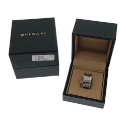 □□ BVLGARI ブルガリ 指輪 ビー・ゼロワン 4バンドリング 磨き処理済 K18WG Bランク