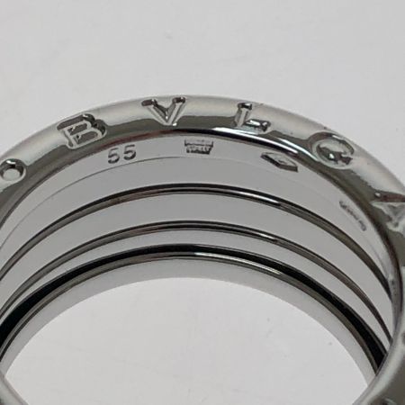  BVLGARI ブルガリ 指輪 ビー・ゼロワン 4バンドリング 磨き処理済 K18WG