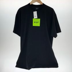 □□ HUF ハフ 半袖 ロゴTシャツ Lサイズ TS01954 ブラック Aランク