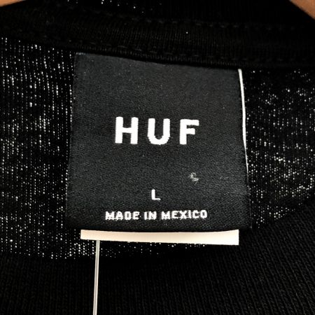  HUF ハフ 半袖 ロゴTシャツ Lサイズ TS01954 ブラック