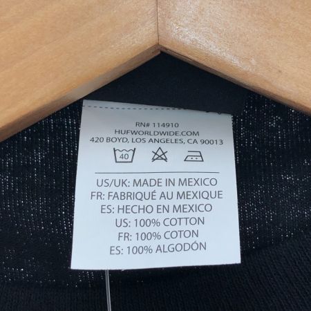  HUF ハフ 半袖 ロゴTシャツ Lサイズ TS01954 ブラック