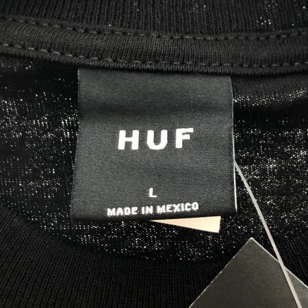  HUF ハフ 半袖 ロゴTシャツ Lサイズ TS01955 ブラック