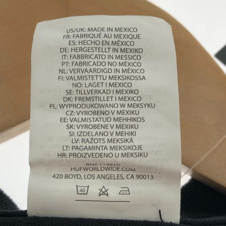  HUF ハフ 半袖 ロゴTシャツ Mサイズ TS01955 ブラック