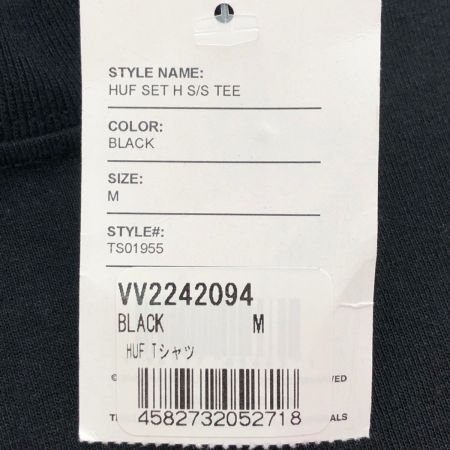  HUF ハフ 半袖 ロゴTシャツ Mサイズ TS01955 ブラック