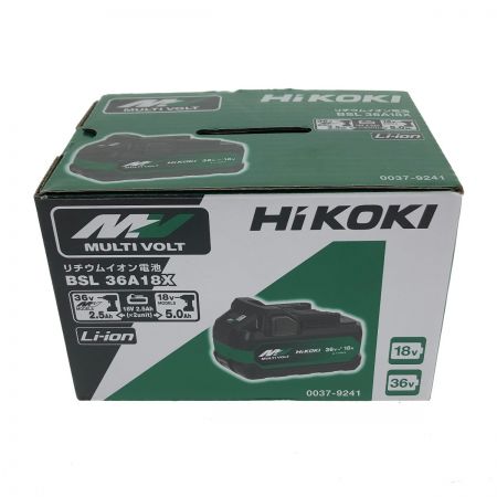  HiKOKI ハイコーキ マルチボルトバッテリー 36V 2.5Ah/18V 5.0Ah BSL36A18X