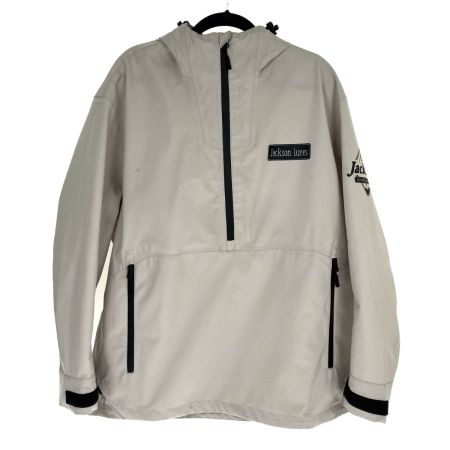  Jackson ジャクソン 耐久撥水ハーフジップパーカー ライトグレー サイズXL