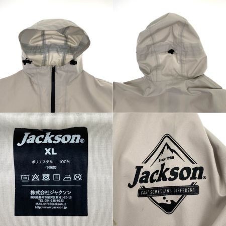  Jackson ジャクソン 耐久撥水ハーフジップパーカー ライトグレー サイズXL