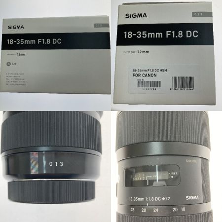  SIGMA シグマ レンズ　18-35mmF1.8 DC　HSM　FOR　CANON　72ｍｍ