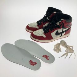 □□ NIKE ナイキ スニーカー エアジョーダン1 レトロ ハイ OG 27.5cm DZ5485-612 レッド×ホワイト Bランク