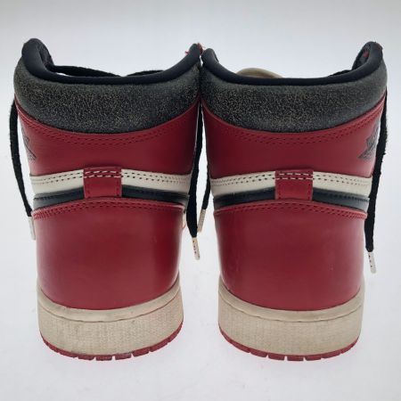  NIKE ナイキ スニーカー エアジョーダン1 レトロ ハイ OG 27.5cm DZ5485-612 レッド×ホワイト