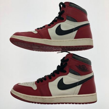 NIKE ナイキ スニーカー エアジョーダン1 レトロ ハイ OG 27.5cm DZ5485-612 レッド×ホワイト