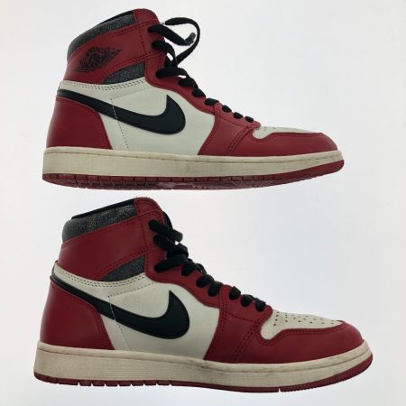  NIKE ナイキ スニーカー エアジョーダン1 レトロ ハイ OG 27.5cm DZ5485-612 レッド×ホワイト