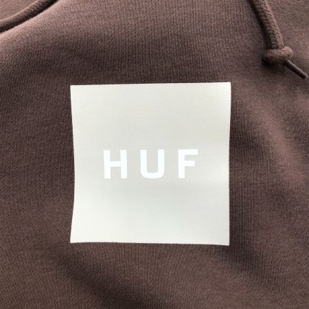  HUF パーカー スウェット 裏起毛 XLサイズ PF00573 ブラウン