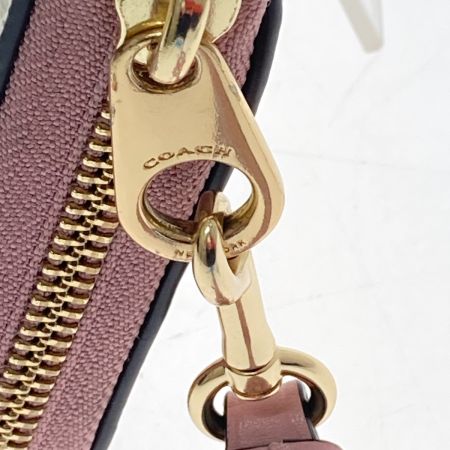  COACH コーチ 長財布　ロング ジップ アラウンド ウォレット ウィズ フローラル プリント C4455 ホワイト系