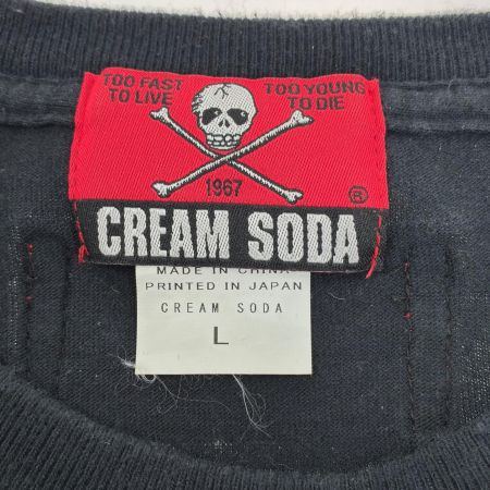  CREAM SODA クリームソーダ Tシャツ SIZE L 古着 ブラック