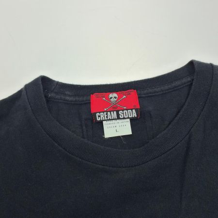  CREAM SODA クリームソーダ Tシャツ SIZE L 古着 ブラック