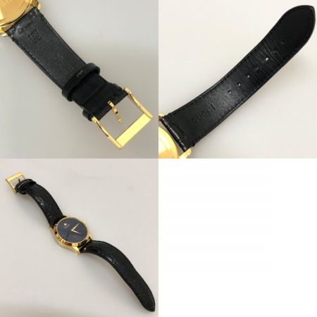  GUCCI グッチ 腕時計 G-タイムレス ウォッチ クオーツ 126.4 ブラック x ゴールド