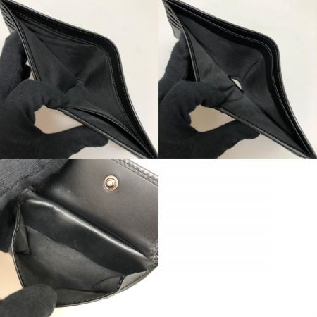  GUCCI グッチ 二つ折り財布 グッチシマ GG柄 ロゴプレート 本体のみ 365481 ブラック