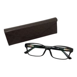 □□ GUCCI グッチ 伊達メガネ 度なし GG3670/F ブラック Bランク