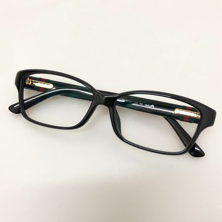 GUCCI グッチ 伊達メガネ 度なし GG3670/F ブラック｜中古｜なんでも 