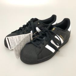 □□ adidas アディダス スーパースター スニーカー 23cm 本体のみ EG4959 ブラック x ホワイト Sランク