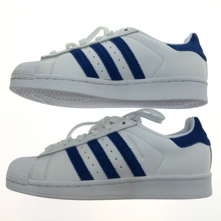  adidas アディダス スーパースター スニーカー 23cm 本体のみ EE8595 ホワイト x ブルー
