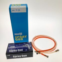 □□ meiji 塗料圧送タンク 汎用ハンドスプレーガン セット P-2A Sランク