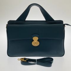  Celencee ショルダーバッグ グリーンネイビー Bランク