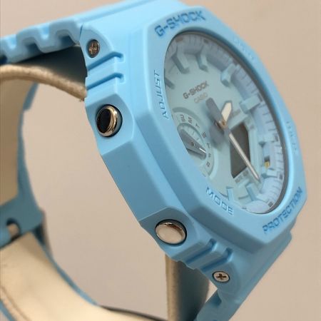  CASIO カシオ G-SHOCK 腕時計 ワントーンシリーズ クオーツ GA-2100 ブルー