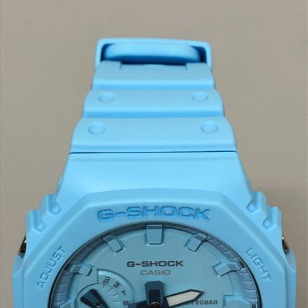  CASIO カシオ G-SHOCK 腕時計 ワントーンシリーズ クオーツ GA-2100 ブルー