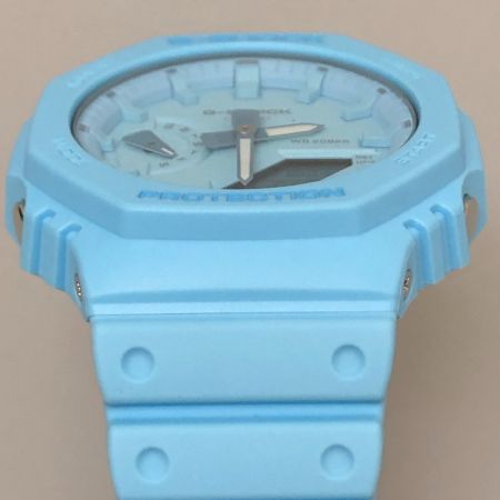  CASIO カシオ G-SHOCK 腕時計 ワントーンシリーズ クオーツ GA-2100 ブルー