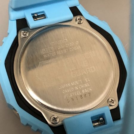  CASIO カシオ G-SHOCK 腕時計 ワントーンシリーズ クオーツ GA-2100 ブルー