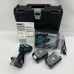 〇〇 MAKITA マキタ 充電式インパクトドライバ 18V 6Ah バッテリ2本 充電器 ケース付 TD173DRGX ブルー 未使用品 Sランク