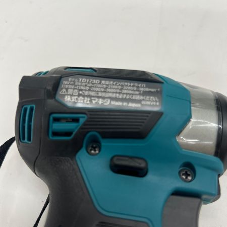  MAKITA マキタ 充電式インパクトドライバ 18V 6Ah バッテリ2本 充電器 ケース付 TD173DRGX ブルー 未使用品